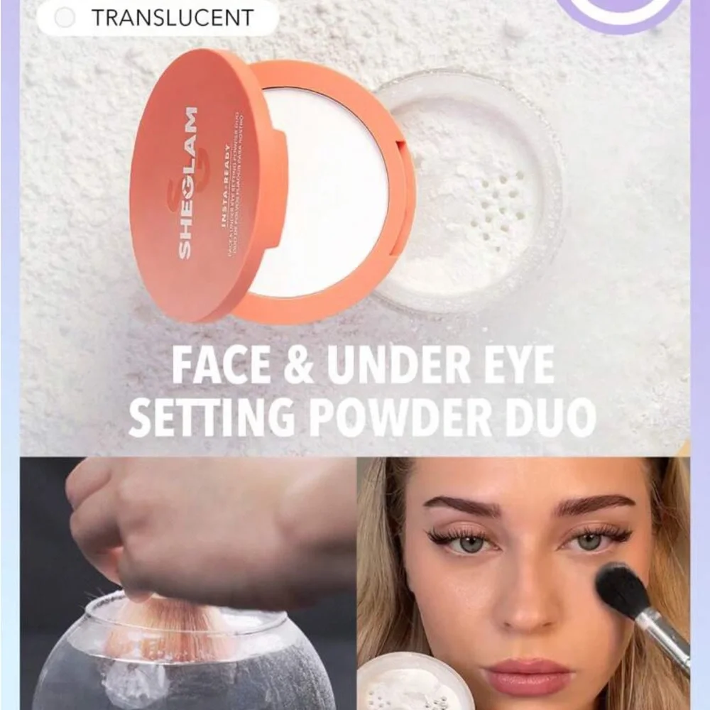 SHEGLAM Insta-Ready Face & Under Eye Setting Powder Duo
